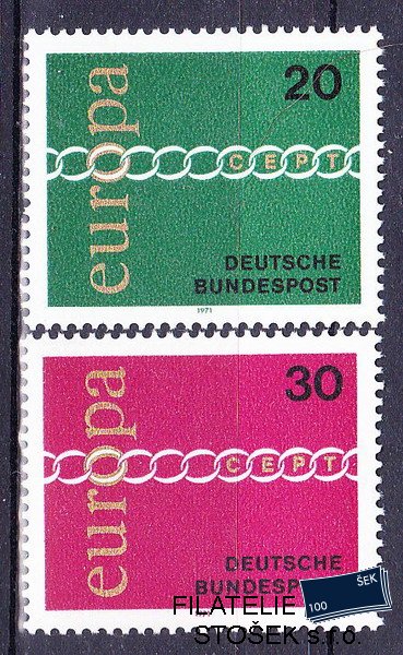 Bundes známky Mi 675-6