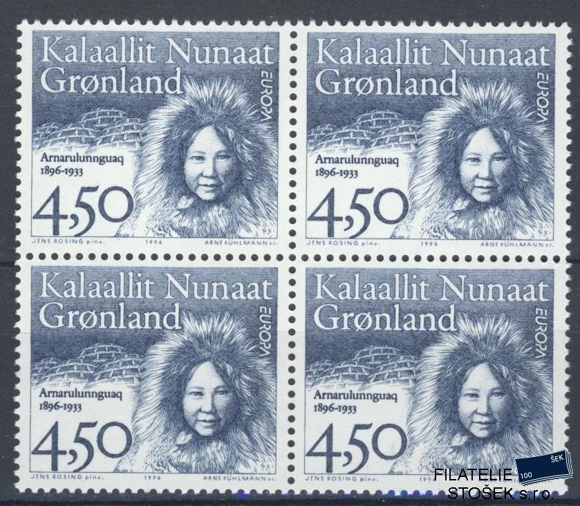 Grónsko známky Mi 293 Čtyřblok