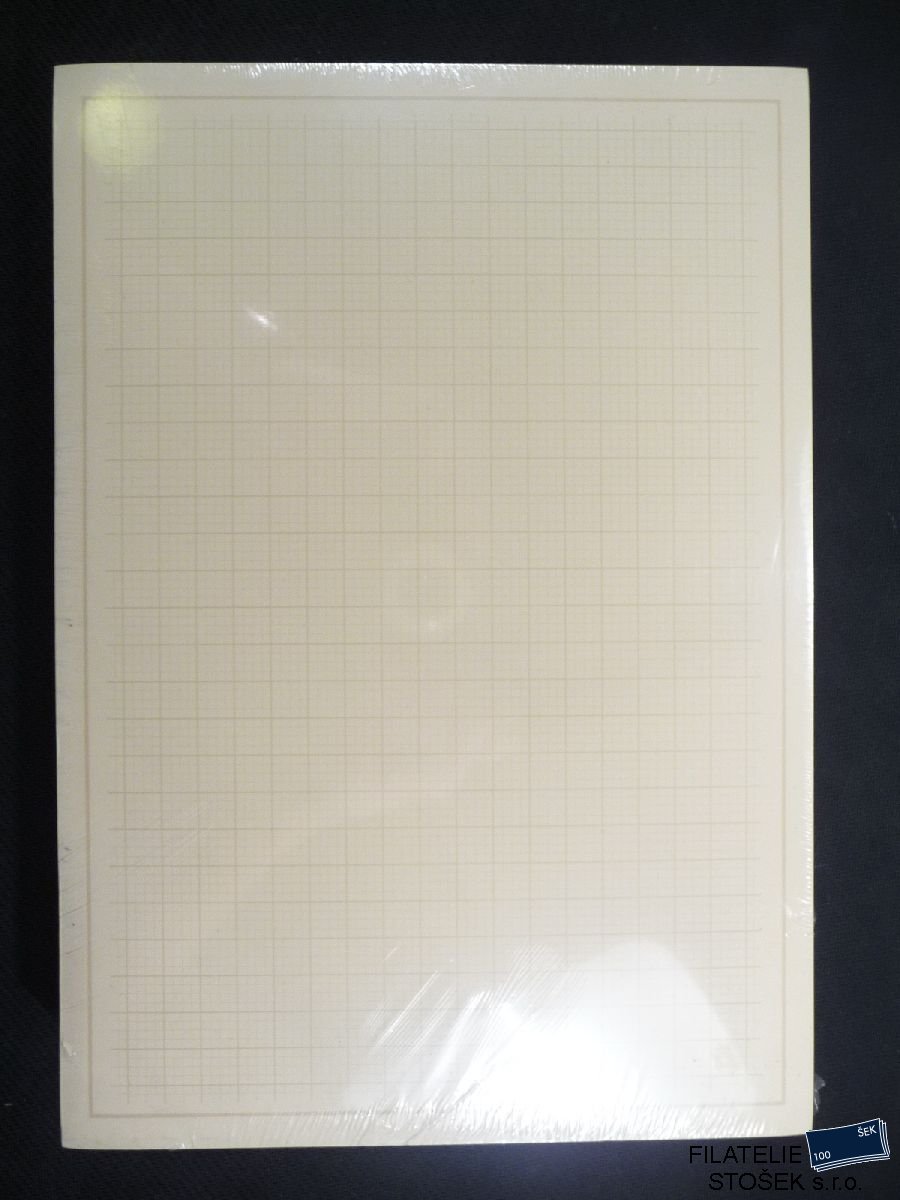 Papírové albové listy formátu A4 s rastrem - 200 ks