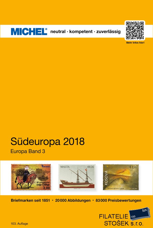 Katalog Michel - Südeuropa 2018 - Díl 3
