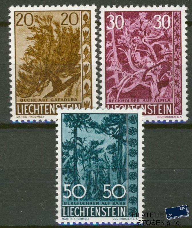 Liechtenstein známky Mi 399-401