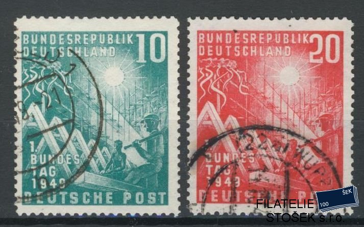 Bundes známky Mi 0111-2