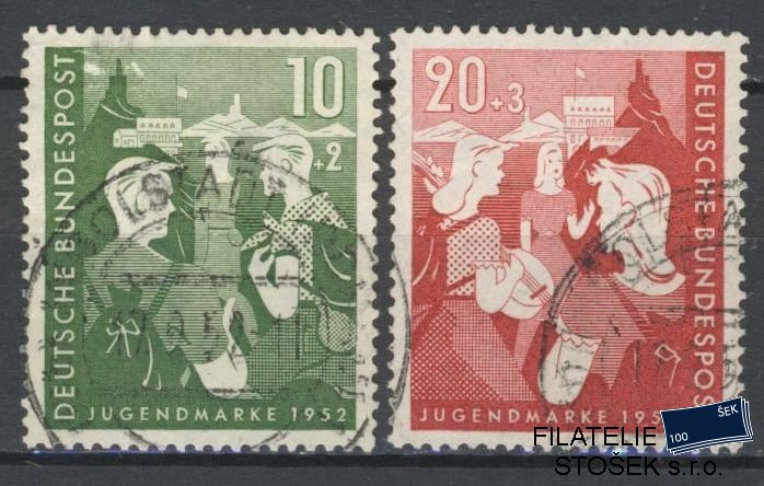 Bundes známky Mi 0153-4