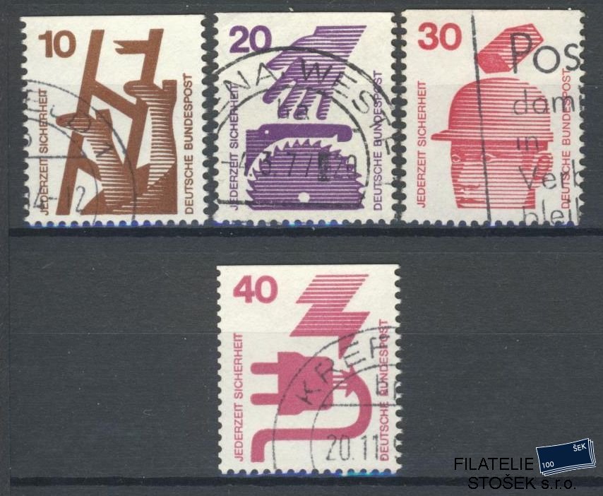 Bundes známky Mi 695-6+697-8 C
