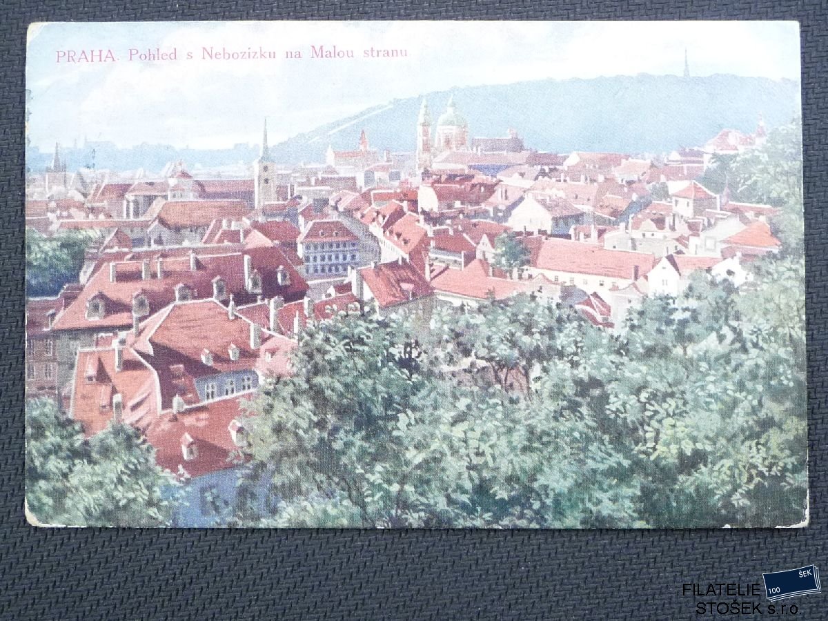Pohlednice - Praha - Pohled z Nebozízku na Malou stranu