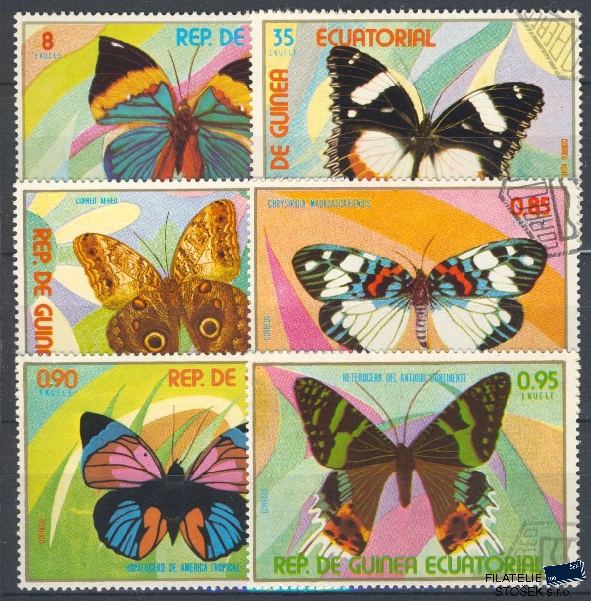 Guinee Ecuatorial známky - Motýli