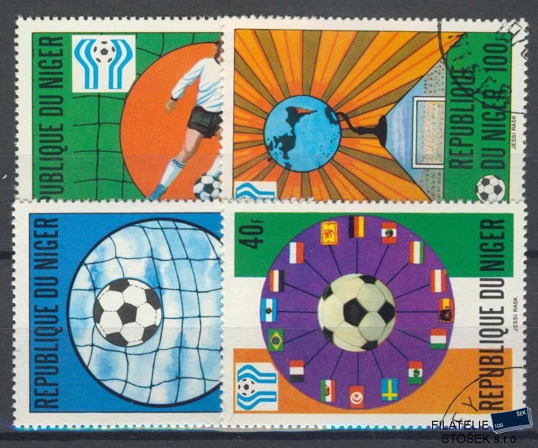 Niger známky - Fotbal