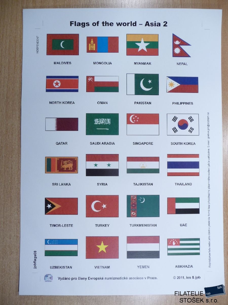 Vlajky - Asie - 2