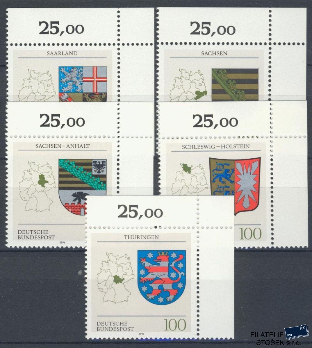 Bundes známky Mi 1712-6