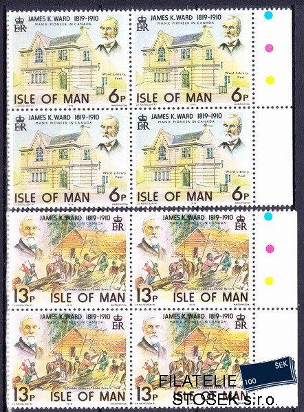 Isle of Man známky Mi 0129-30 Čtyřbloky