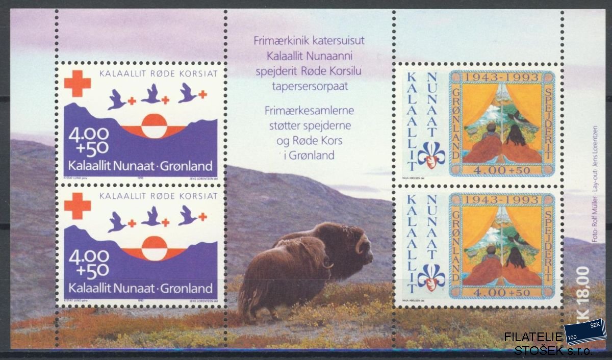 Grónsko známky Mi 286-7 (Bl.4)