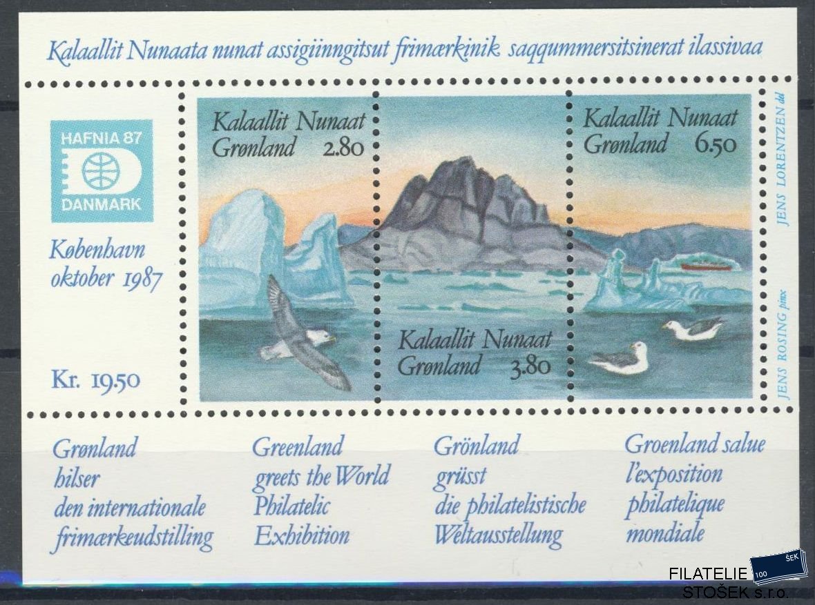 Grónsko známky Mi 0169-71 (Bl.1)