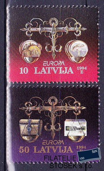 Lotyšsko známky Mi 0376-7
