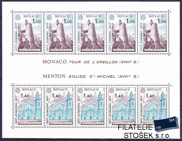 Monako známky Mi 1273-4 (Bl.11)