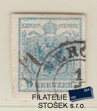 Rakousko známky Mi 5 - Razítko Verona