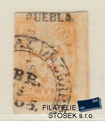 Mexiko známky Mi 21 - Puebla - 37 1864