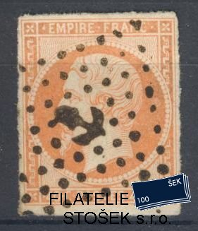 Francie známky Mi 15 Lodní razítko
