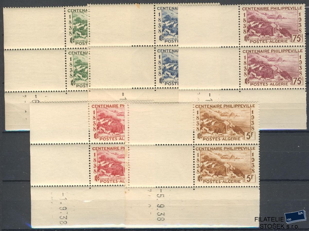 Algerie známky Yv 142-46 2 Pásky