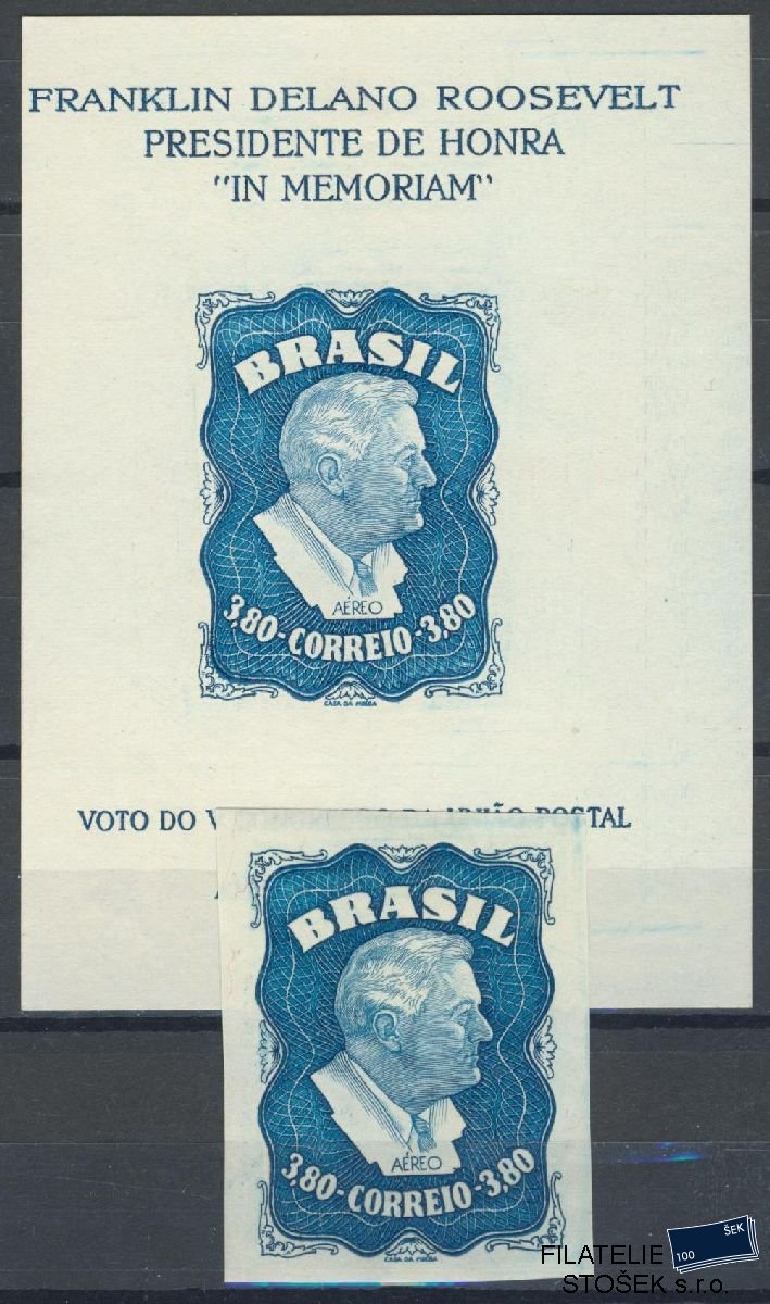 Brazílie známky Mi 743 + Bl 10