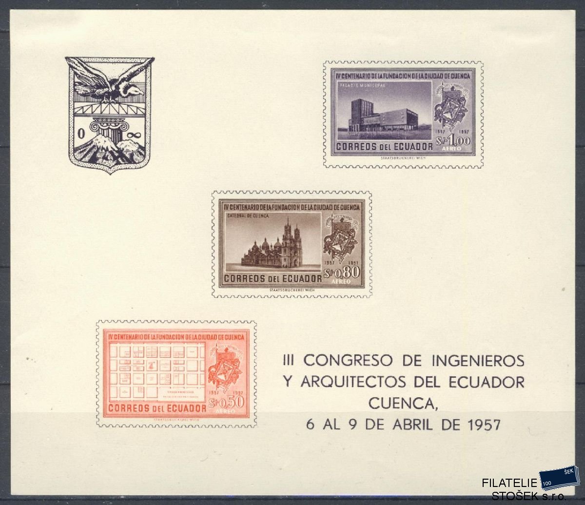 Ecuador známky Mi Blok 4
