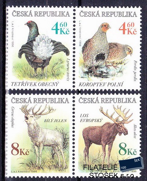 Česká republika známky 179-82 Dvoupásky