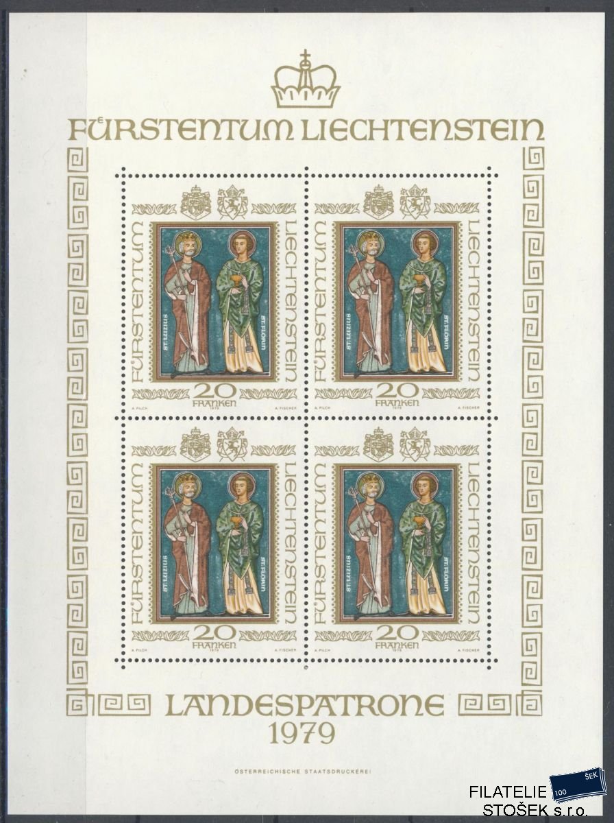 Liechtenstein známky Mi 734 Klb.