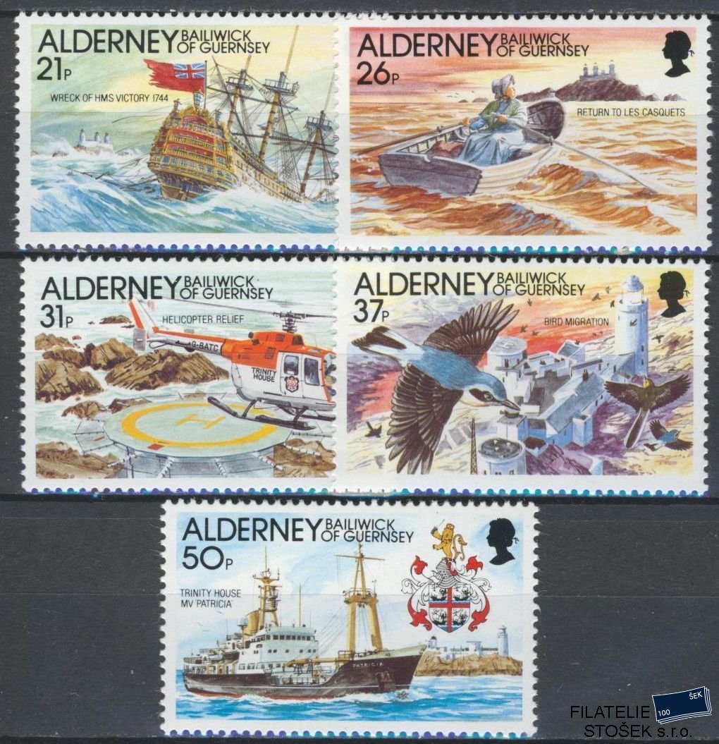 Alderney známky Mi 0049-53