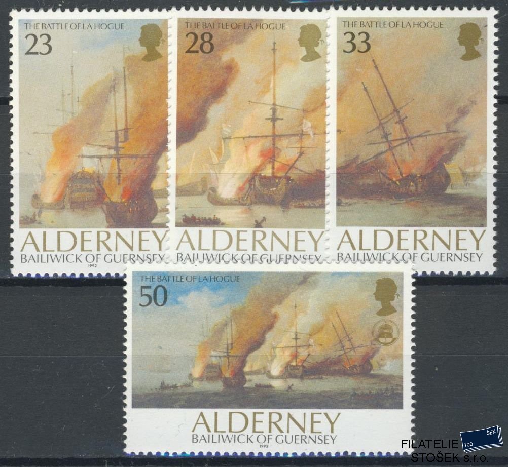 Alderney známky Mi 0055-8