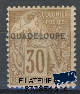 Guadeloupe známky Yv 022 zkoušená