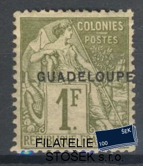 Guadeloupe známky Yv 026 zkoušená