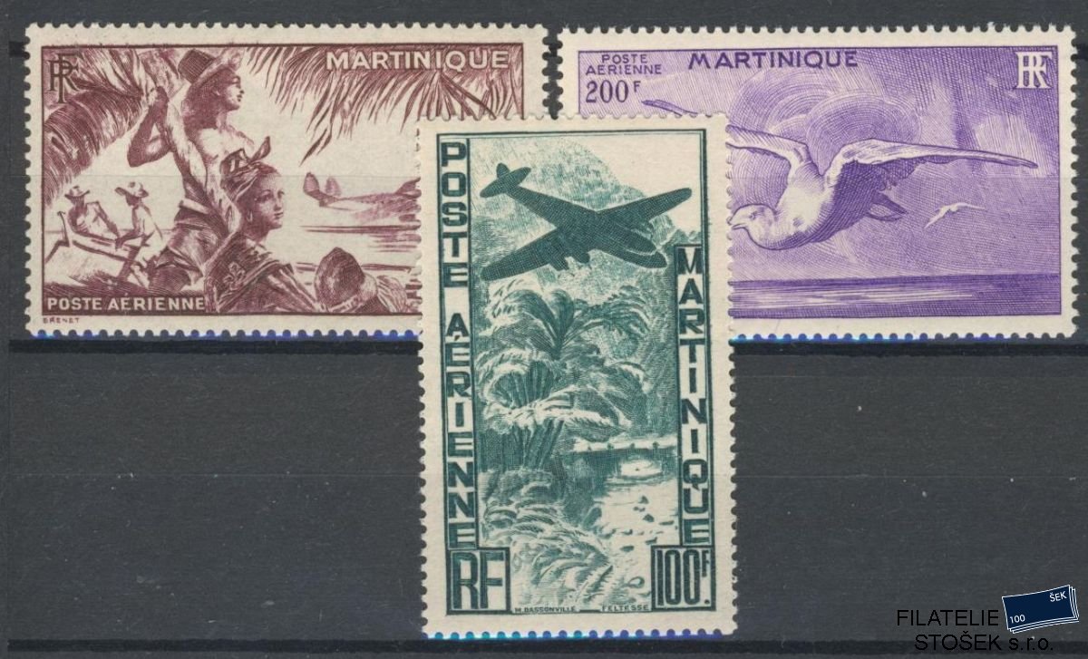 Martinique známky Yv PA 13-15