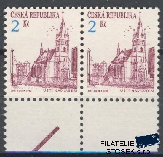 Česká republika známky 13 2 Páska