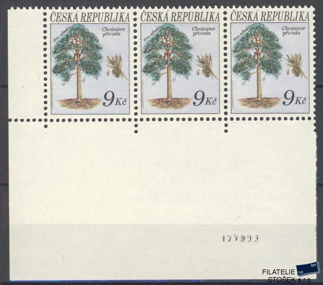 Česká republika známky 25 3 Páska - Datum tisku