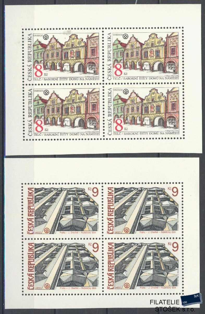 Česká republika známky 39-40 4 Blok