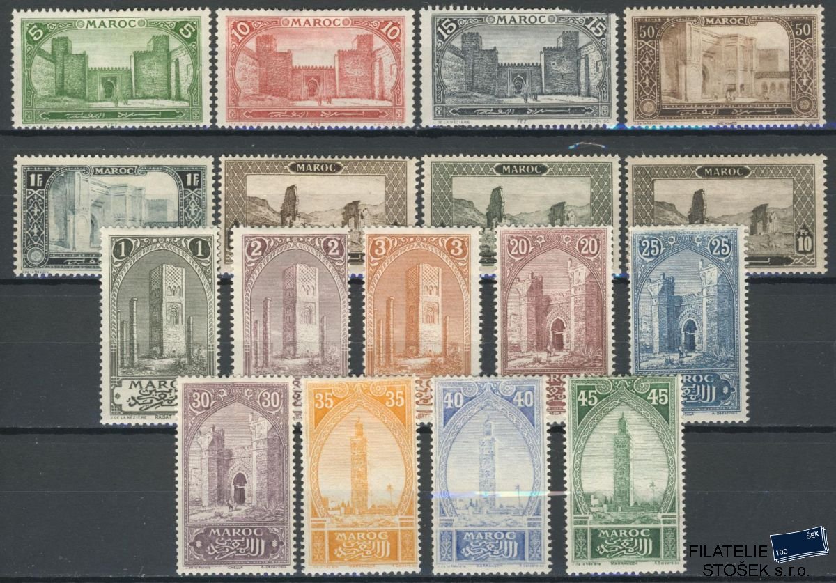 Maroc známky Yv 63-79