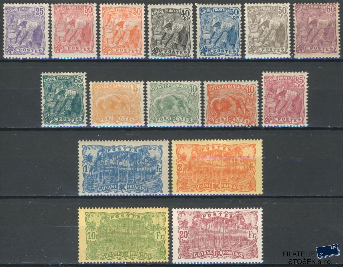 Guyane známky Yv 075-90