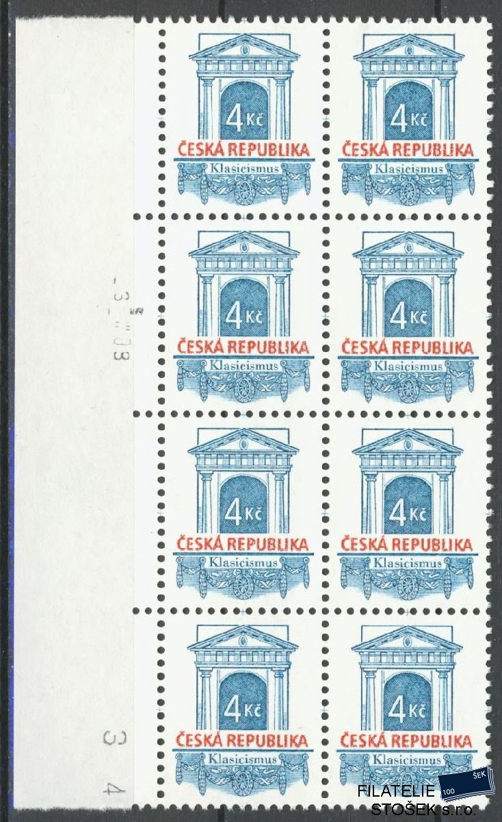 Česká republika známky 118 8 Blok  - Matný lep