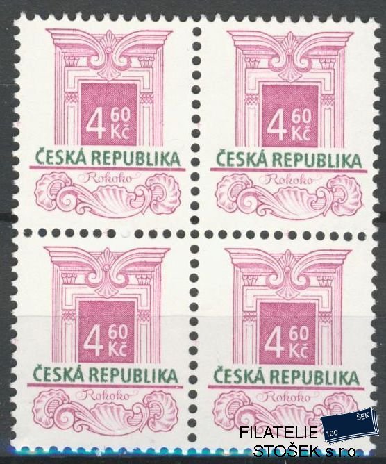 Česká republika známky 140 4 Blok - Matný lep