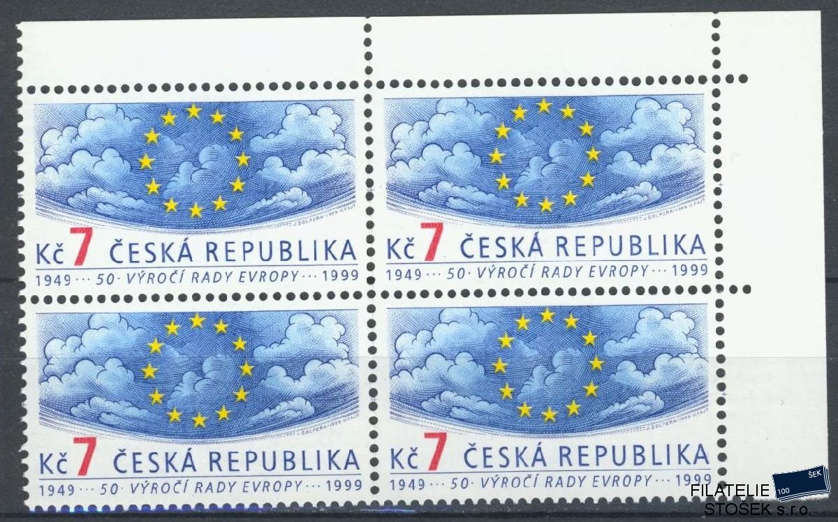 Česká republika známky 214 4 Blok Rohový