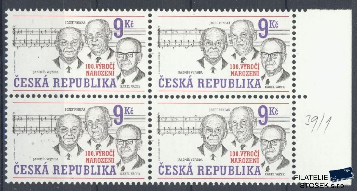 Česká republika známky 316 4 Blok