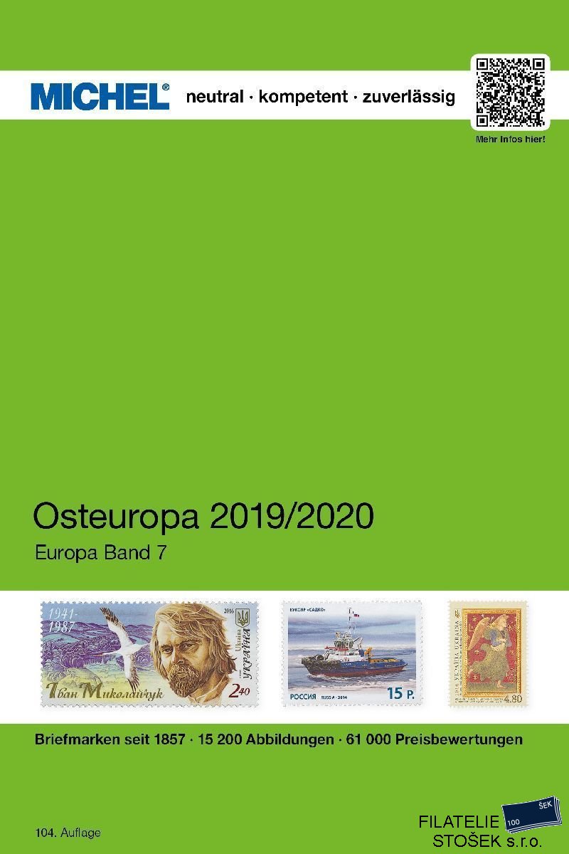 Katalog Michel - Osteuropa 2019/20 - Díl 7 - Dodání Prosinec