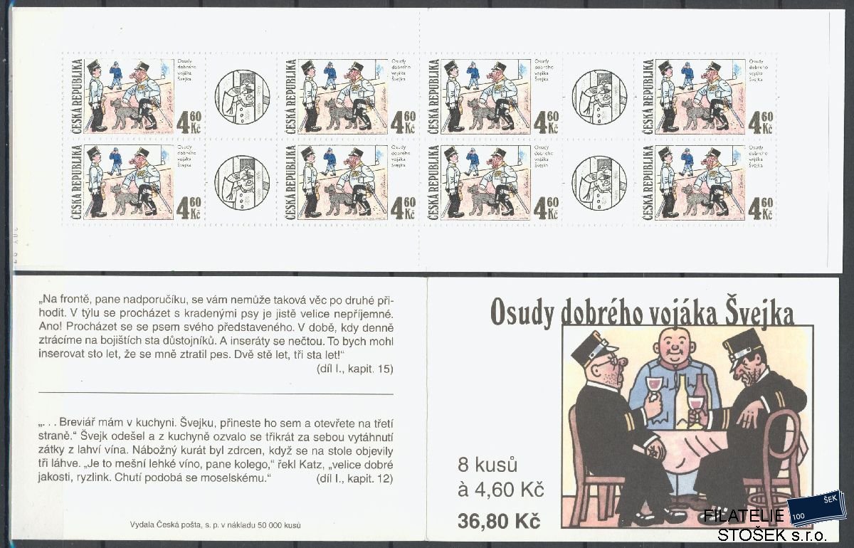 Česká republika známky 154 Sešitek - Datum