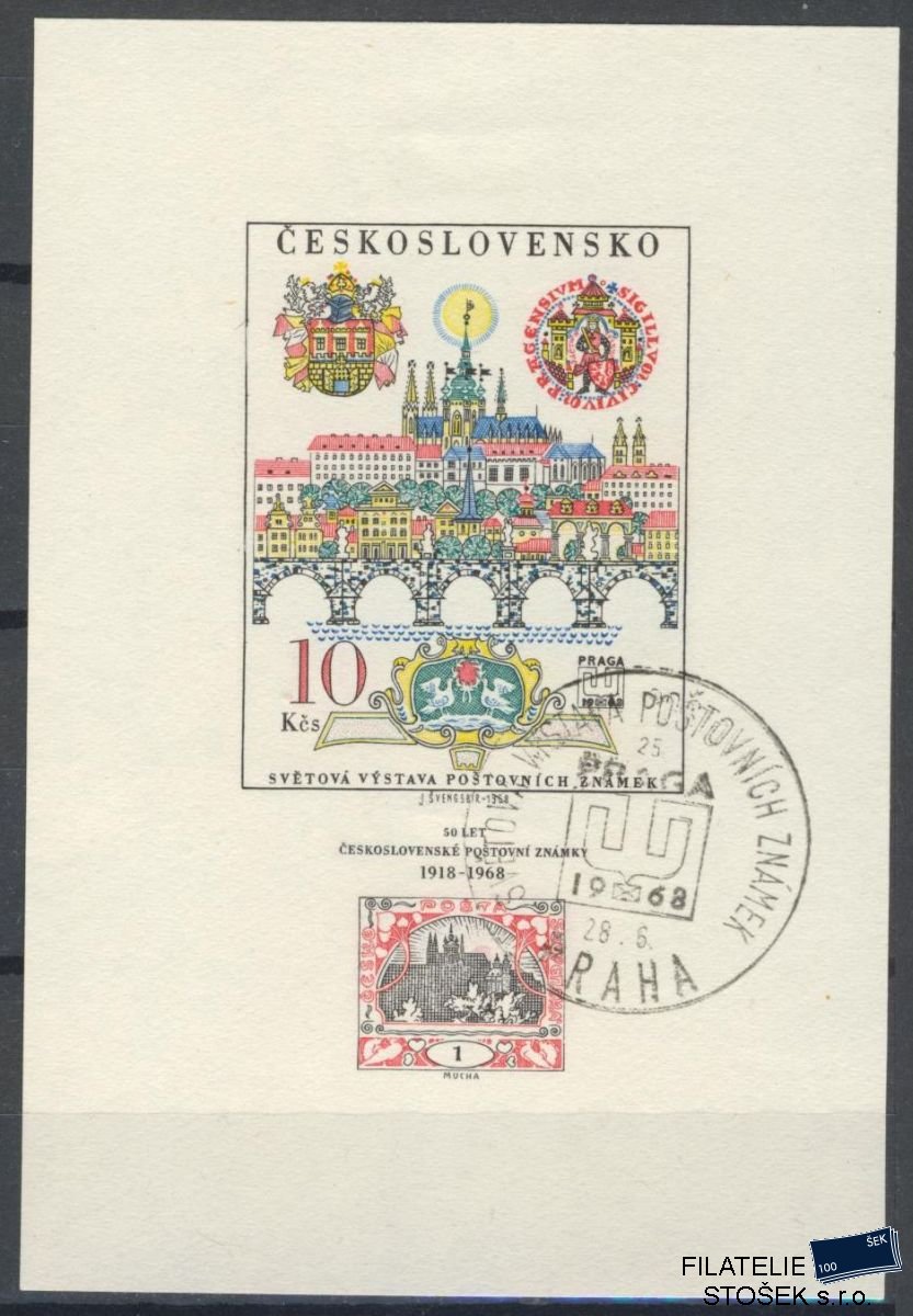 ČSSR známky 1694 A 1.Náklad