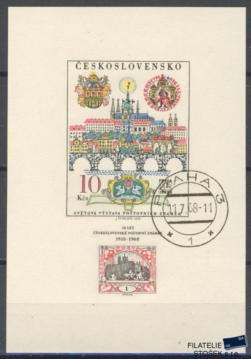 ČSSR známky 1694 A 2.Náklad