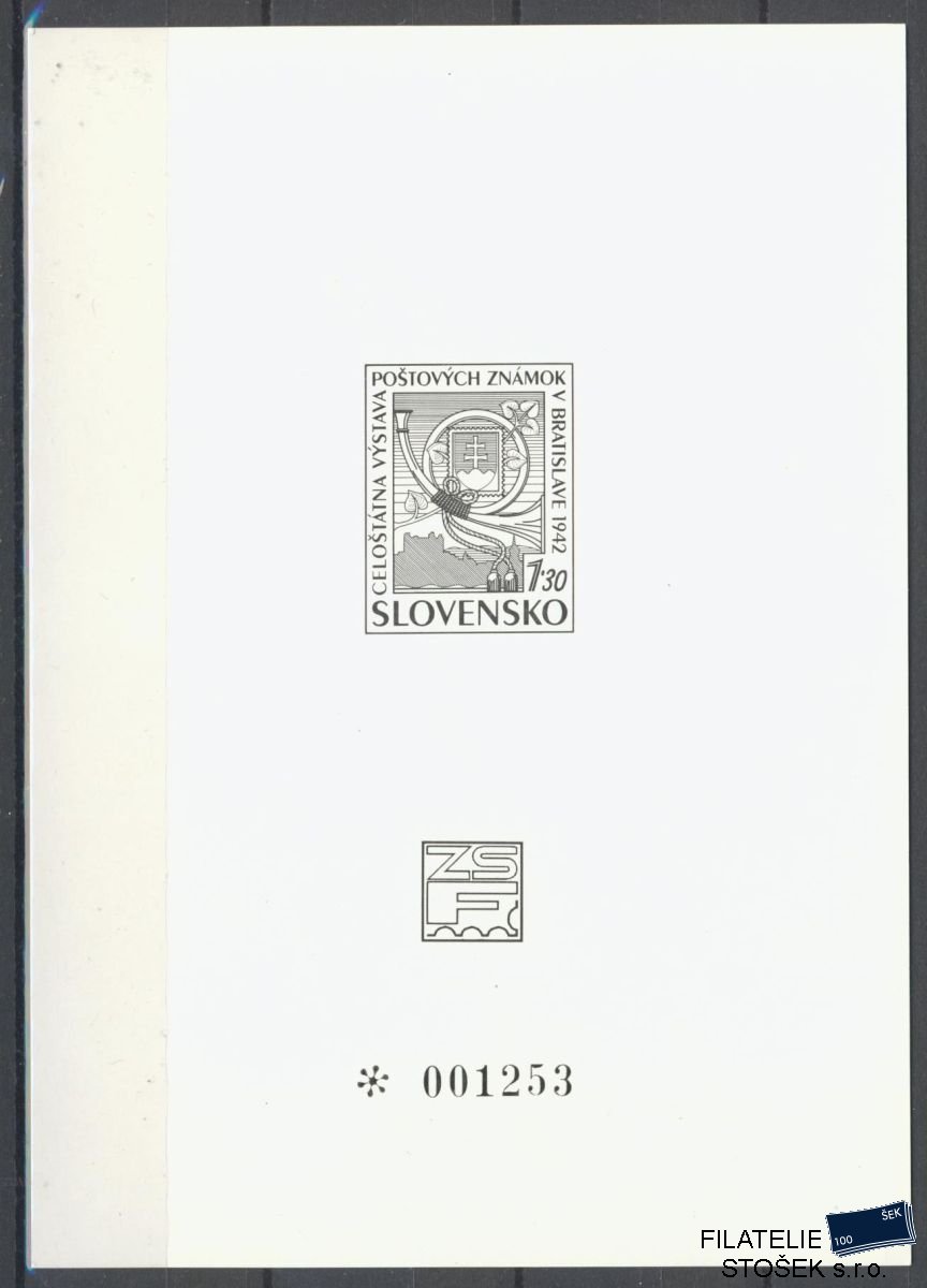 Slovensko černotisky PT Výstava poštovních známek