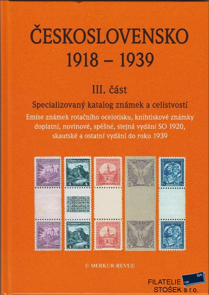 Katalog ČSR I 1918-1939 - III část
