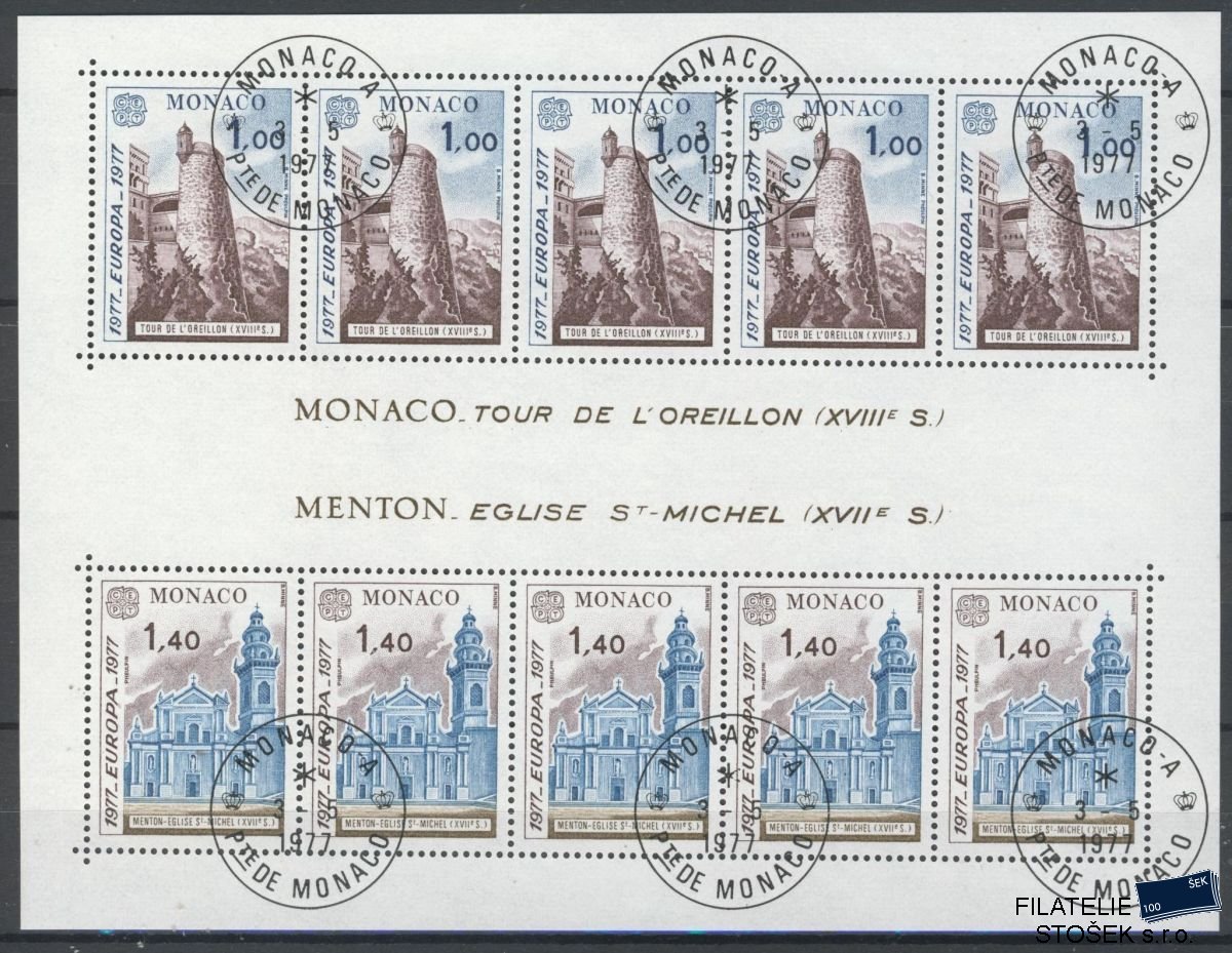 Monako známky Mi 1273-4 (Bl.11)