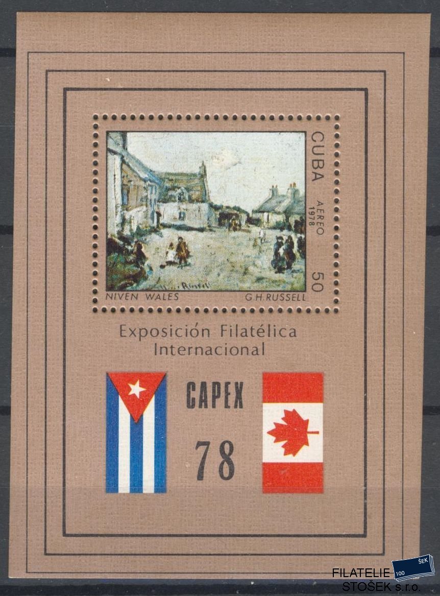 Kuba známky Mi Blok 54