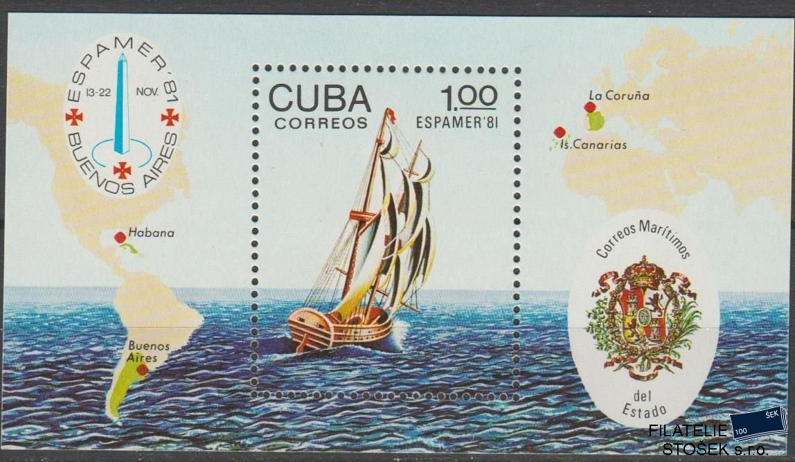 Kuba známky Mi Blok 70