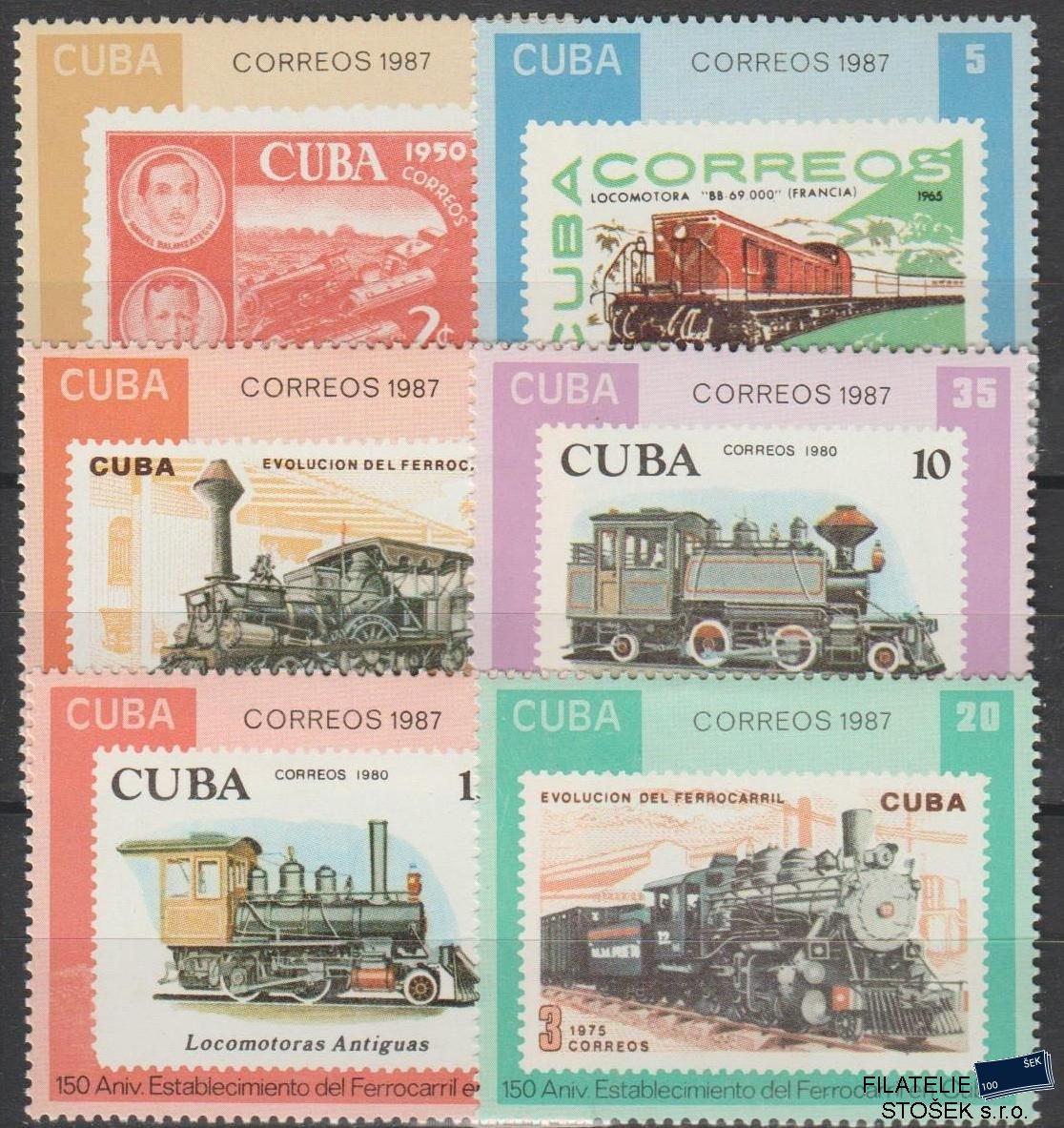 Kuba známky Mi 3142-47